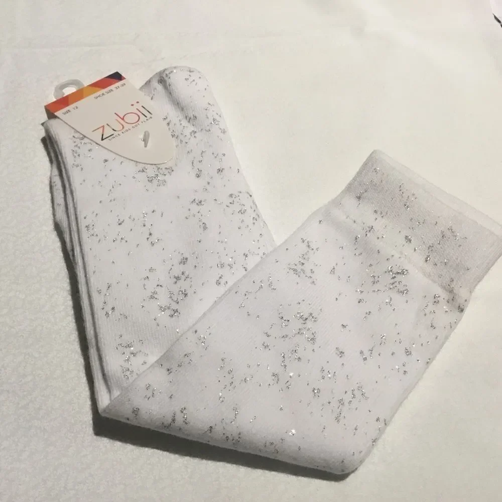 SALE. BUY 5/$10.  NWT Girls Knee Socks White